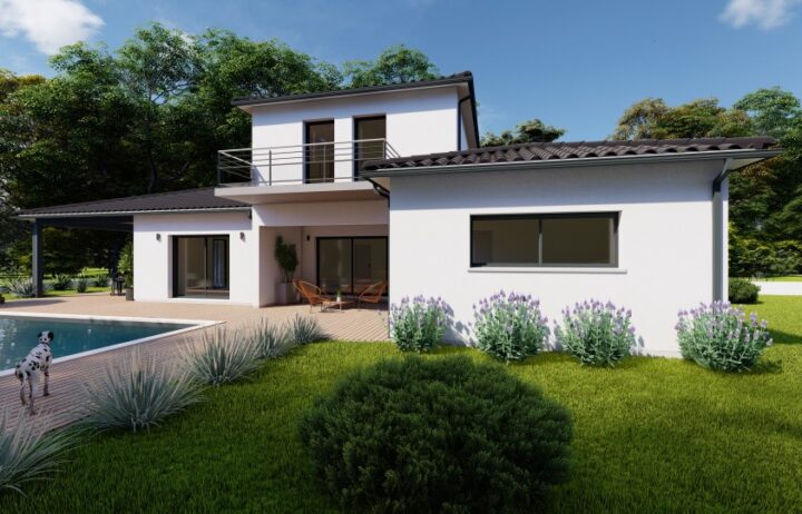 votre maison de 206m2 sur un terrain de 4100m2 sur la commune de Montguyon au prix de 400000€ avec Alpha Constructions