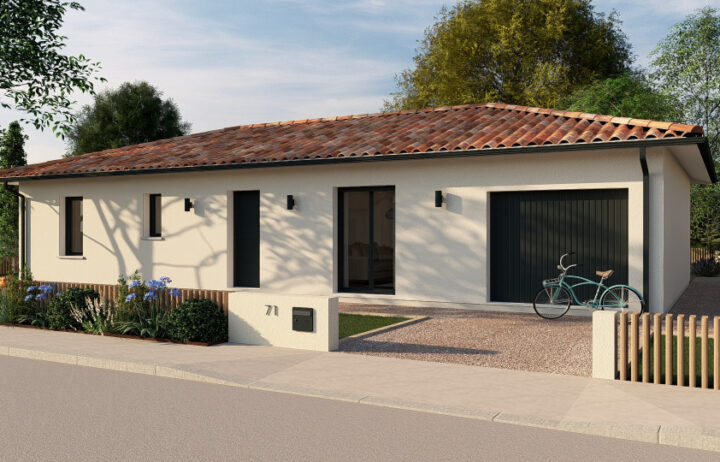 votre maison de 115m2 sur un terrain de 4100m2 sur la commune de Montguyon au prix de 190000€ avec Alpha Constructions
