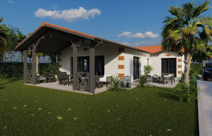 votre maison de 128m2 sur un terrain de 900m2 sur la commune de Montlieu-la-Garde au prix de 280000&euro; avec Alpha Constructions