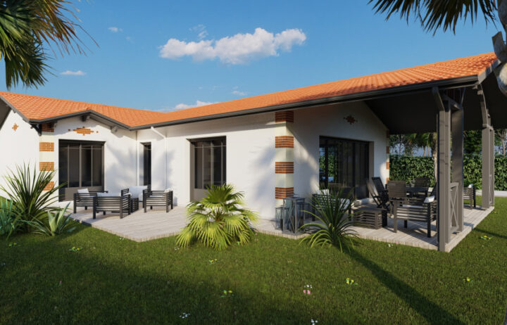 votre maison de 128m2 sur un terrain de 900m2 sur la commune de Montlieu-la-Garde au prix de 280000&euro; avec Alpha Constructions