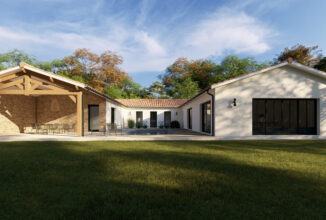 votre maison de 231m2 sur un terrain de 2500m2 sur la commune de Mérignac au prix de 450000&euro; avec Alpha Constructions