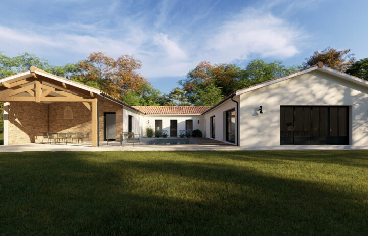votre maison de 231m2 sur un terrain de 2500m2 sur la commune de Mérignac au prix de 450000&euro; avec Alpha Constructions