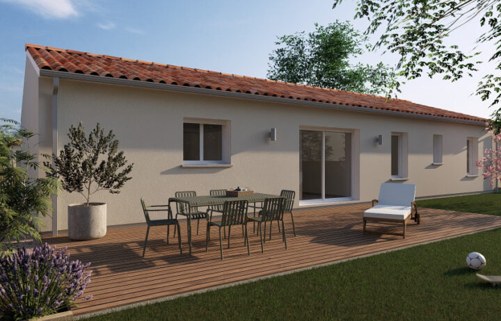 votre maison de 125m2 sur un terrain de 2500m2 sur la commune de Ozillac au prix de 200000&euro; avec Alpha Constructions