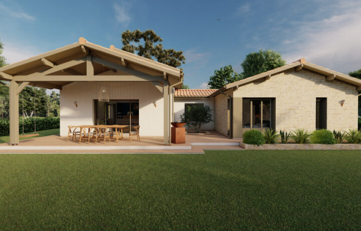 votre maison de 128m2 sur un terrain de 1400m2 sur la commune de Penne-d’Agenais au prix de 389000€ avec Alpha Constructions