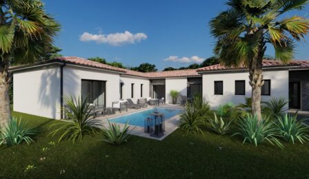 votre maison de 144m2 sur un terrain de 480m2 sur la commune de Pessac au prix de 514600&euro; avec Alpha Constructions