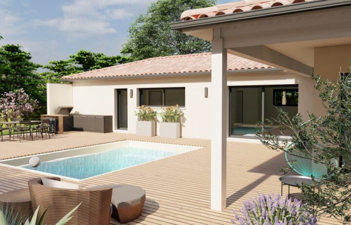 votre maison de 130m2 sur un terrain de 480m2 sur la commune de Pessac au prix de 500625&euro; avec Alpha Constructions