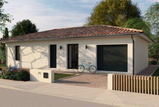 votre maison de 100m2 sur un terrain de 590m2 sur la commune de Portets au prix de 266420&euro; avec Alpha Constructions