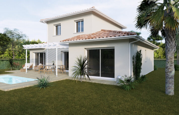 votre maison de 120m2 sur un terrain de 300m2 sur la commune de Pugnac au prix de 295000€ avec Alpha Constructions