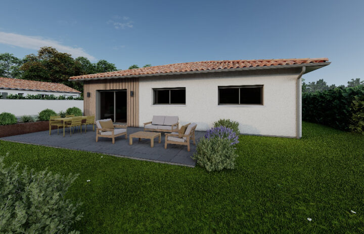 votre maison de 60m2 sur un terrain de 1597m2 sur la commune de Rauzan au prix de 240000&euro; avec Alpha Constructions