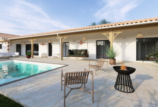 votre maison de 115m2 sur un terrain de 1220m2 sur la commune de Saint-Ciers-de-Canesse au prix de 315000&euro; avec Alpha Constructions