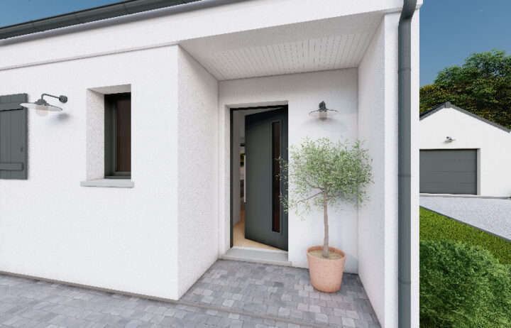 votre maison de 90m2 sur un terrain de 542m2 sur la commune de Saint-Claude-de-Diray au prix de 205700€ avec Alpha Constructions