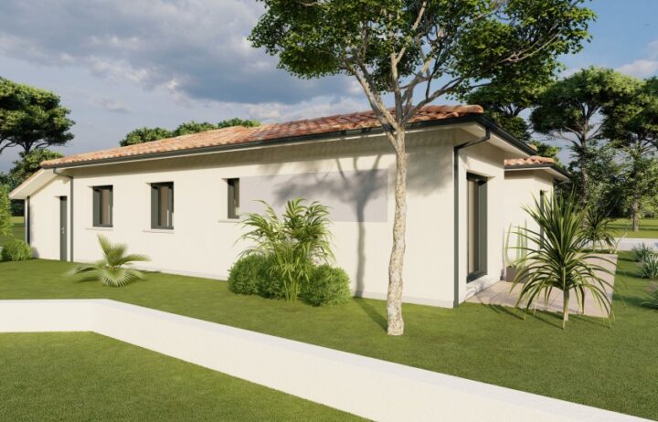 votre maison de 98m2 sur un terrain de 1900m2 sur la commune de Saint-Cybranet au prix de 267900€ avec Alpha Constructions