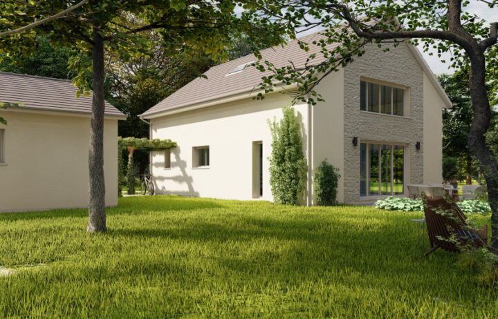 votre maison de 109m2 sur un terrain de 14000m2 sur la commune de Saint-Mexant au prix de 396000€ avec Alpha Constructions