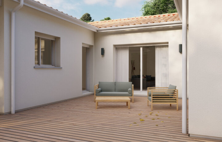 votre maison de 122m2 sur un terrain de 1400m2 sur la commune de Saint-Médard au prix de 250000&euro; avec Alpha Constructions