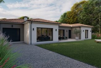 votre maison de 143m2 sur un terrain de 1150m2 sur la commune de Salignac-sur-Charente au prix de 352000&euro; avec Alpha Constructions