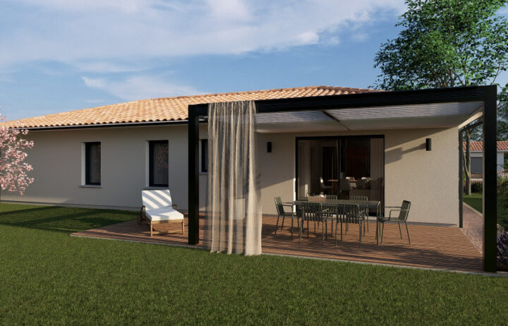 votre maison de 100m2 sur un terrain de 1200m2 sur la commune de Sarlat-la-Canéda au prix de 187600€ avec Alpha Constructions