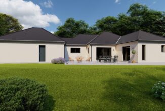 votre maison de 145m2 sur un terrain de 1400m2 sur la commune de Ussac au prix de 439000&euro; avec Alpha Constructions