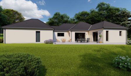 votre maison de 145m2 sur un terrain de 1400m2 sur la commune de Ussac au prix de 439000&euro; avec Alpha Constructions