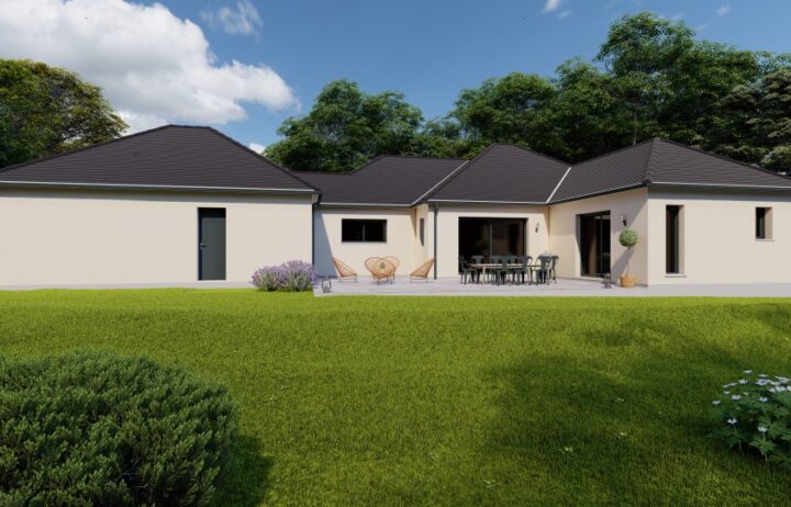 votre maison de 145m2 sur un terrain de 1400m2 sur la commune de Ussac au prix de 439000€ avec Alpha Constructions