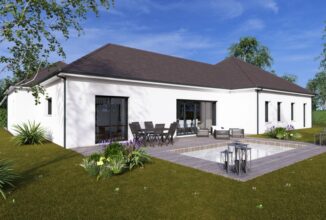 votre maison de 170m2 sur un terrain de 1400m2 sur la commune de Ussac au prix de 589000&euro; avec Alpha Constructions