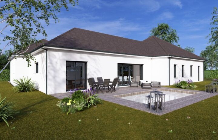 votre maison de 170m2 sur un terrain de 1400m2 sur la commune de Ussac au prix de 589000&euro; avec Alpha Constructions