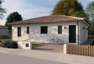 votre maison de 90m2 sur un terrain de 650m2 sur la commune de Villenave-de-Rions au prix de 199542&euro; avec Alpha Constructions