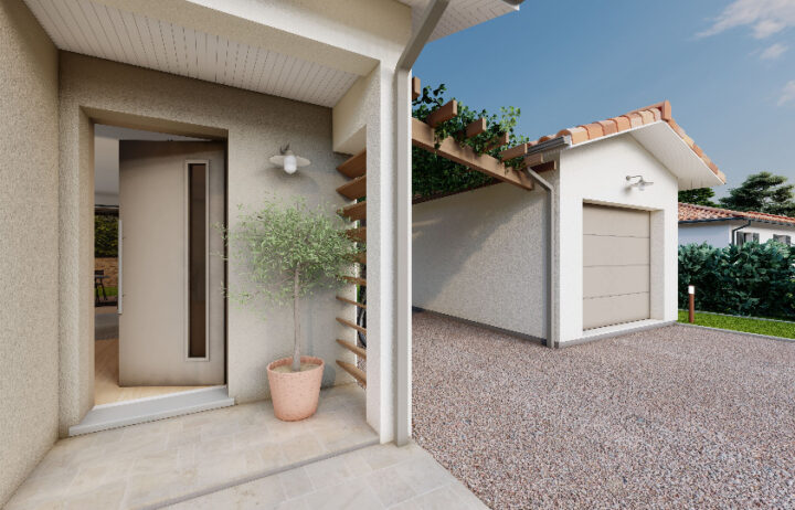 votre maison de 90m2 sur un terrain de 850m2 sur la commune de Villenave-de-Rions au prix de 233413€ avec Alpha Constructions