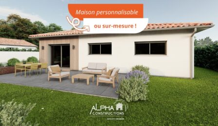 votre maison de 90m2 sur un terrain de 850m2 sur la commune de Villenave-de-Rions au prix de 236431&euro; avec Alpha Constructions