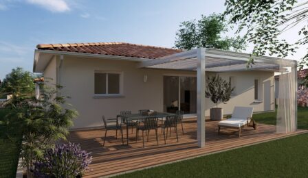 votre maison de 100m2 sur un terrain de 850m2 sur la commune de Villenave-de-Rions au prix de 210245&euro; avec Alpha Constructions