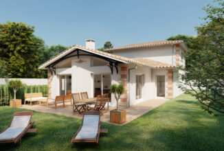 votre maison de 160m2 sur un terrain de 707m2 sur la commune de Belin-Béliet au prix de 553300&euro; avec Alpha Constructions