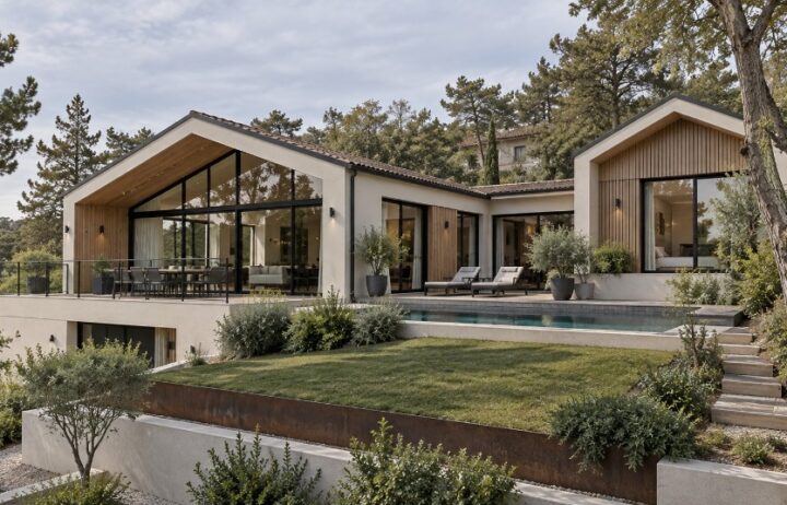 votre maison de 221m2 sur un terrain de 1900m2 sur la commune de Bouliac au prix de 951000€ avec Alpha Constructions