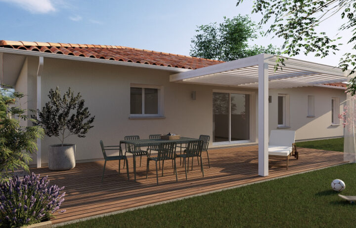 votre maison de 110m2 sur un terrain de 760m2 sur la commune de Capian au prix de 271000&euro; avec Alpha Constructions