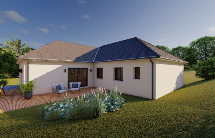 votre maison de 125m2 sur un terrain de 1700m2 sur la commune de Chameyrat au prix de 325000€ avec Alpha Constructions