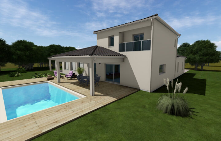 votre maison de 198m2 sur un terrain de 1000m2 sur la commune de Châteaubernard au prix de 575285&euro; avec Alpha Constructions