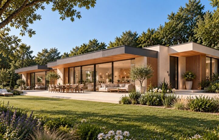 votre maison de 160m2 sur un terrain de 2140m2 sur la commune de Latresne au prix de 855000€ avec Alpha Constructions
