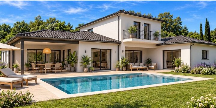 votre maison de 190m2 sur un terrain de 2140m2 sur la commune de Latresne au prix de 967000&euro; avec Alpha Constructions