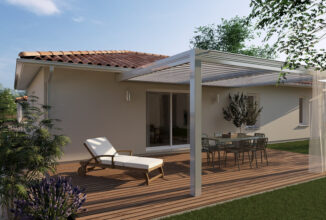 votre maison de 110m2 sur un terrain de 2520m2 sur la commune de Louchats au prix de 287193&euro; avec Alpha Constructions