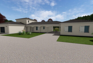 votre maison de 198m2 sur un terrain de 1950m2 sur la commune de Sainte-Lheurine au prix de 421580&euro; avec Alpha Constructions