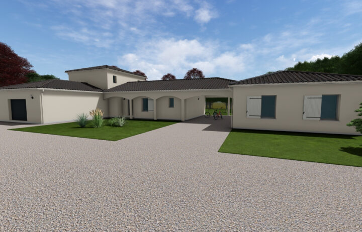 votre maison de 198m2 sur un terrain de 1950m2 sur la commune de Sainte-Lheurine au prix de 421580&euro; avec Alpha Constructions