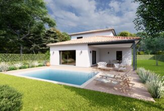 votre maison de 145m2 sur un terrain de 570m2 sur la commune de Salles au prix de 521500&euro; avec Alpha Constructions