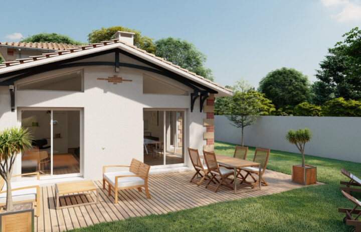 votre maison de 160m2 sur un terrain de 529m2 sur la commune de Salles au prix de 589300€ avec Alpha Constructions