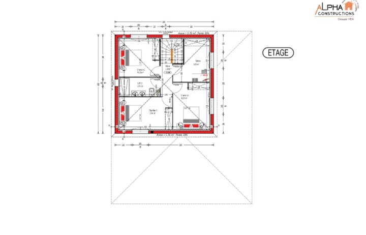 votre maison de 145m2 sur un terrain de 570m2 sur la commune de Salles au prix de 521500&euro; avec Alpha Constructions